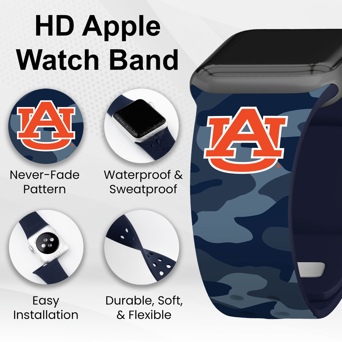 Auburn Tigers HD Apple Watch Band | Affinity Bands 28