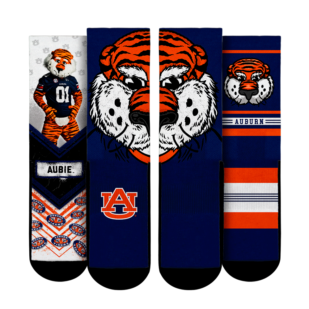 Auburn Tigers - Mascot 3-Pack | Rock 'Em Socks