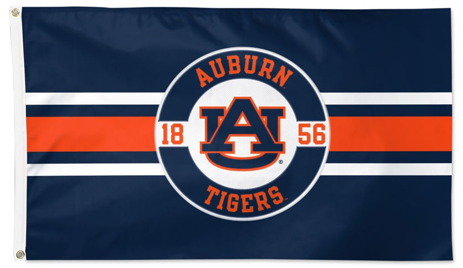 Auburn Tigers Applique Flag 2 Sided 3x5