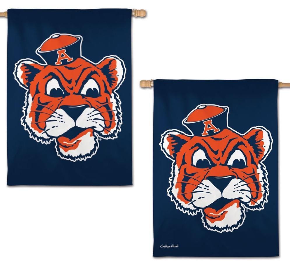 Auburn Tigers Flag 2 Sided Aubie Logo Navy