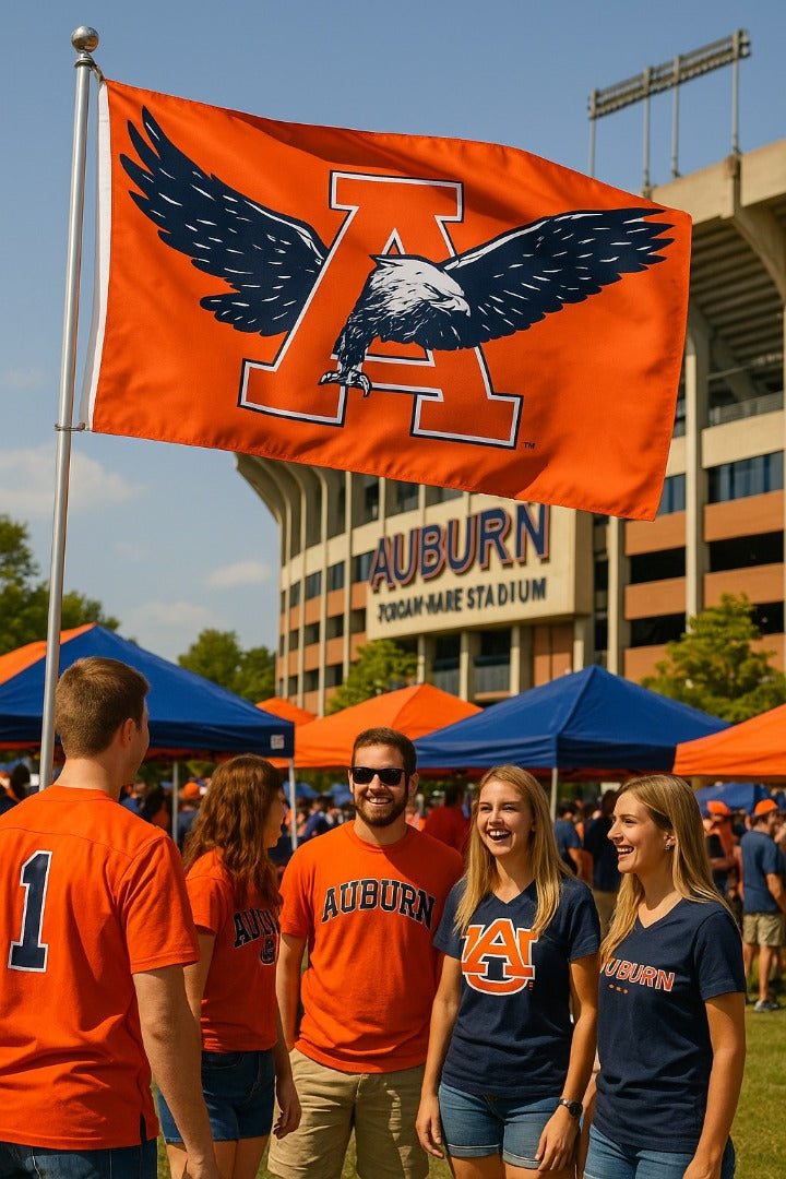 Auburn Tigers Flag Vintage 2 Sided 3x5