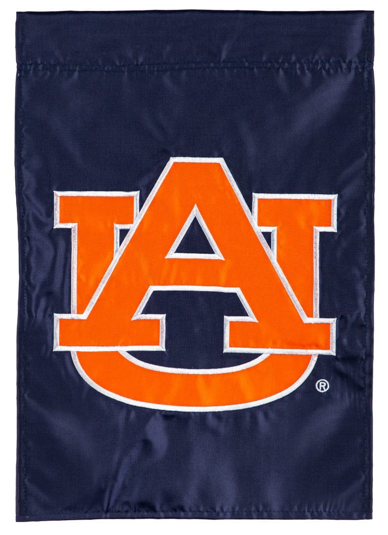Auburn Tigers Garden Flag 2 Sided Applique Logo