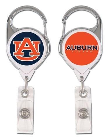 Auburn Tigers Reel 2 Sided Retractable Name Badge Holder