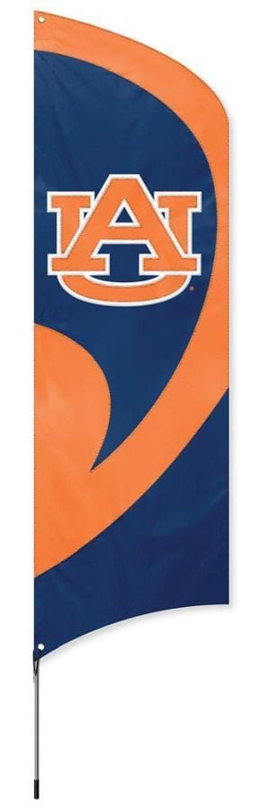 Auburn Tigers Tall Team Feather Flag With Flagpole