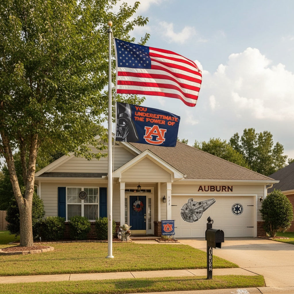 Auburn University Flag 3x5 Star Wars Darth Vader