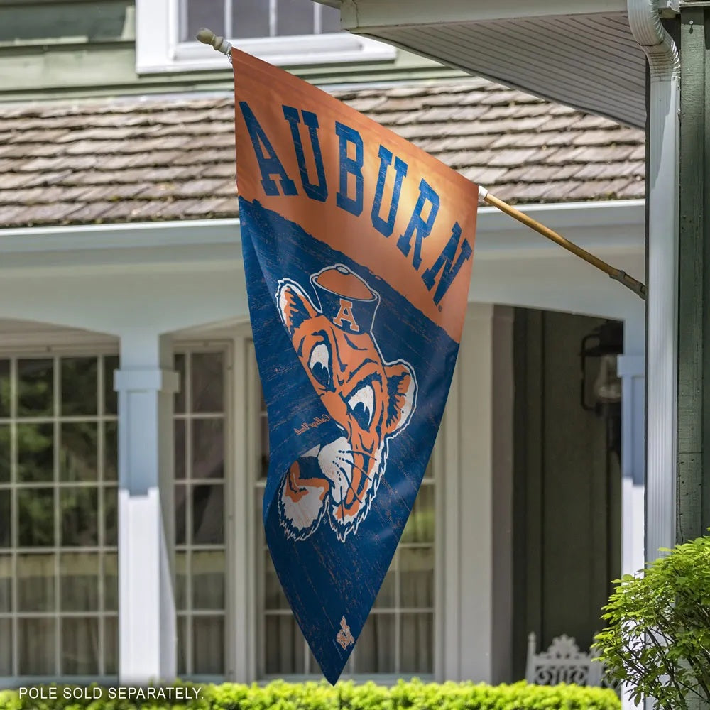 Auburn War Tigers Flag Aubie Logo Vault Banner