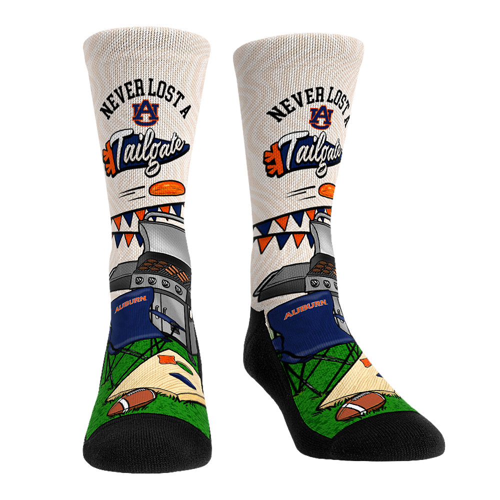 Auburn Tigers - Never Lost a Tailgate | Rock 'Em Socks