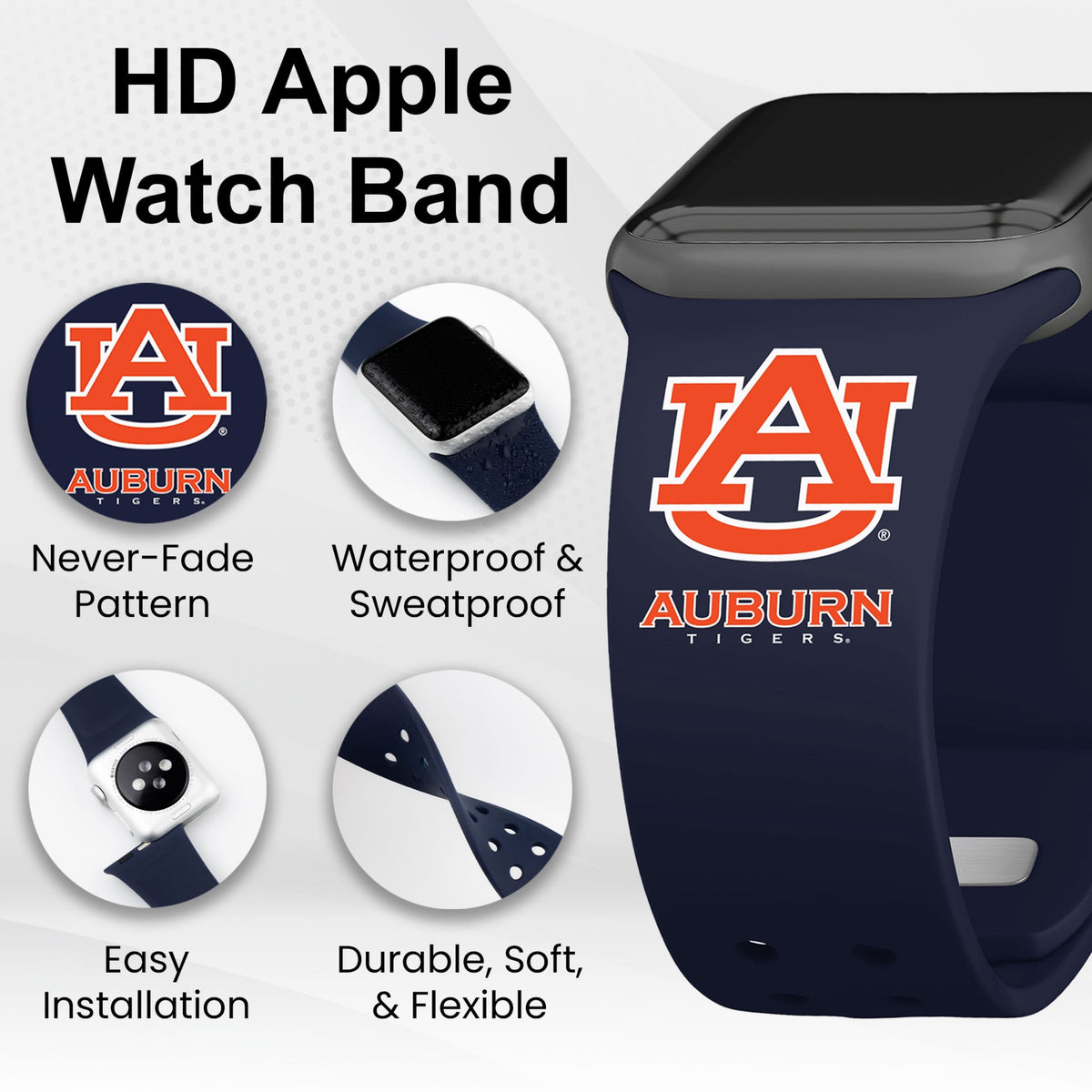 Auburn Tigers HD Apple Watch Band | Affinity Bands 20