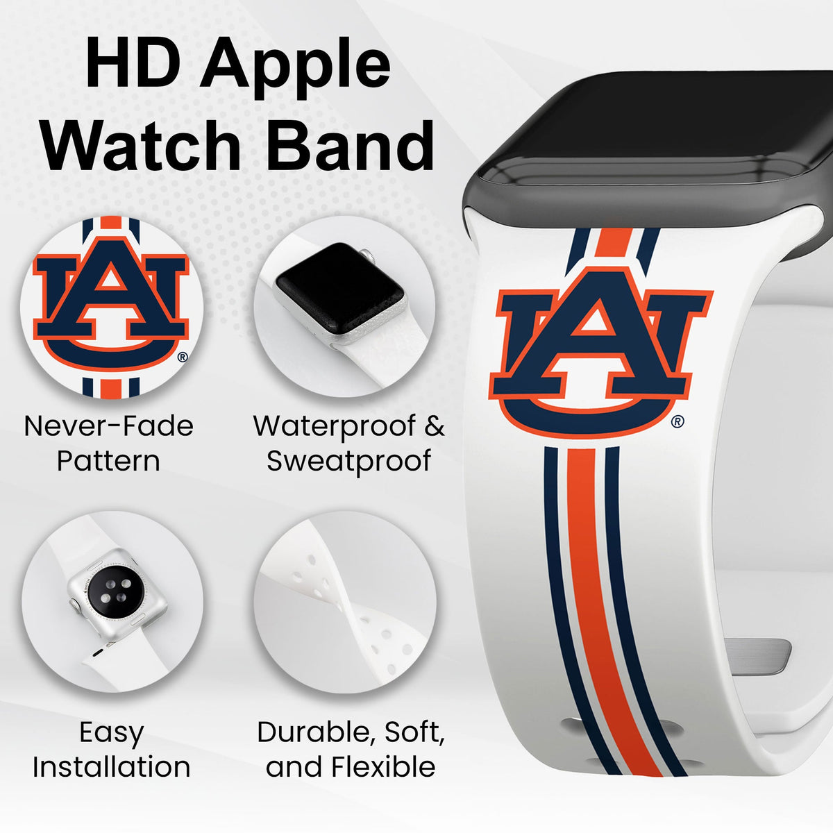Auburn Tigers HD Apple Watch Band | Affinity Bands 3