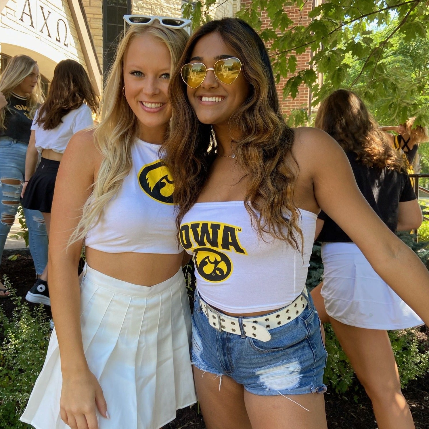 Iowa Hawkeyes White Tube Top | lojobands 10