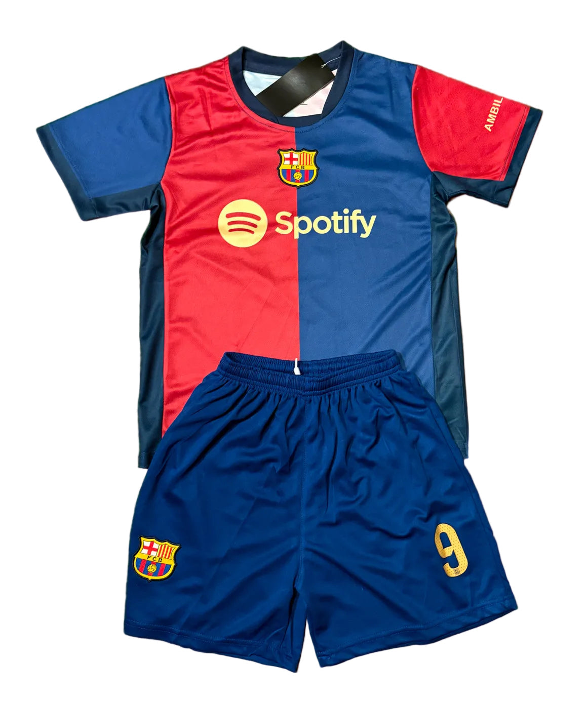 Lewandowski Barcelona 9 Kids Soccer Jersey Toddler & Youth Sizes 2