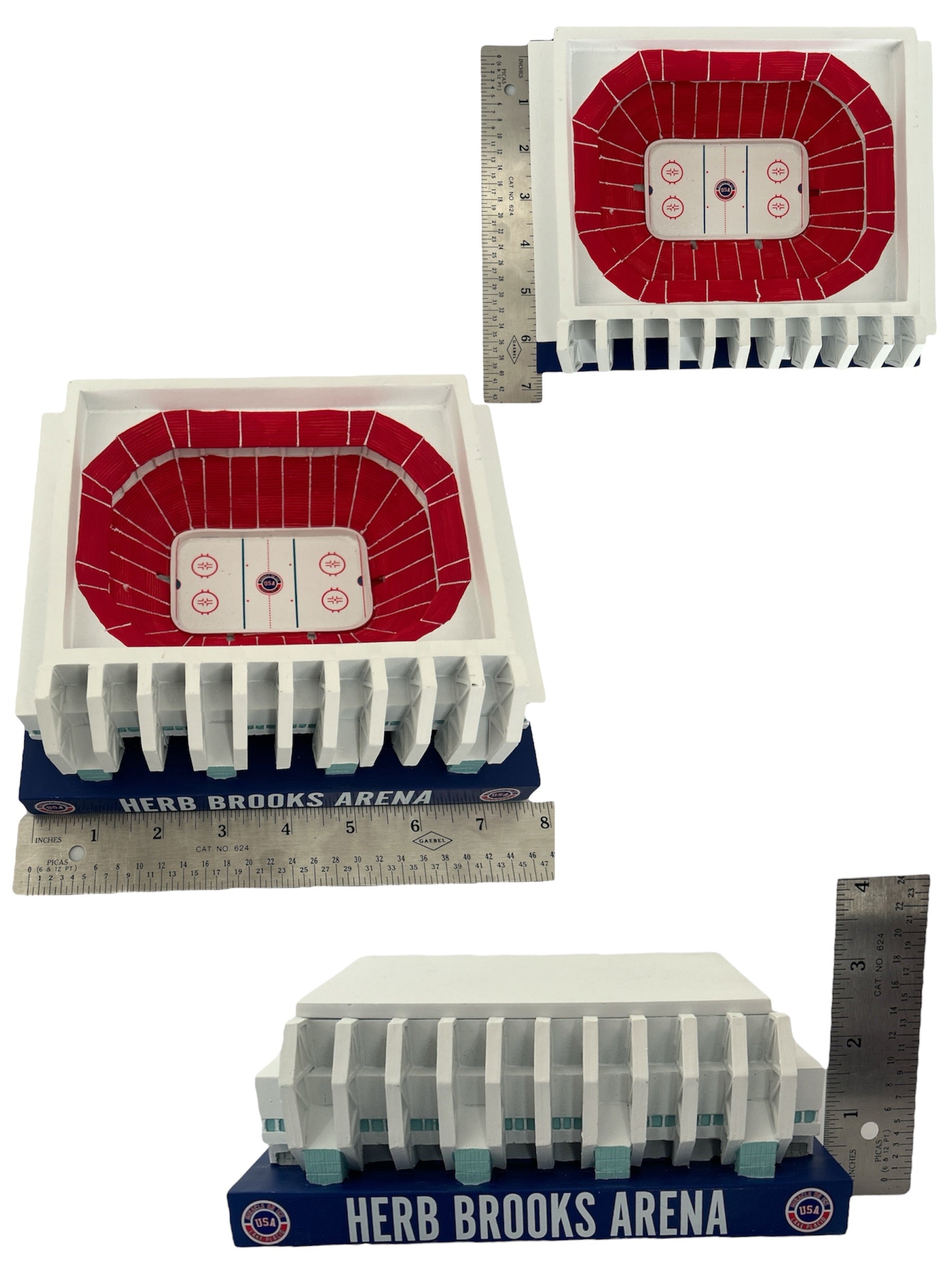 1980 Olympic Herb Brooks Arena Lake Placid Miracle on Ice Ceramic Scale Replica 8"X7"X3" 3