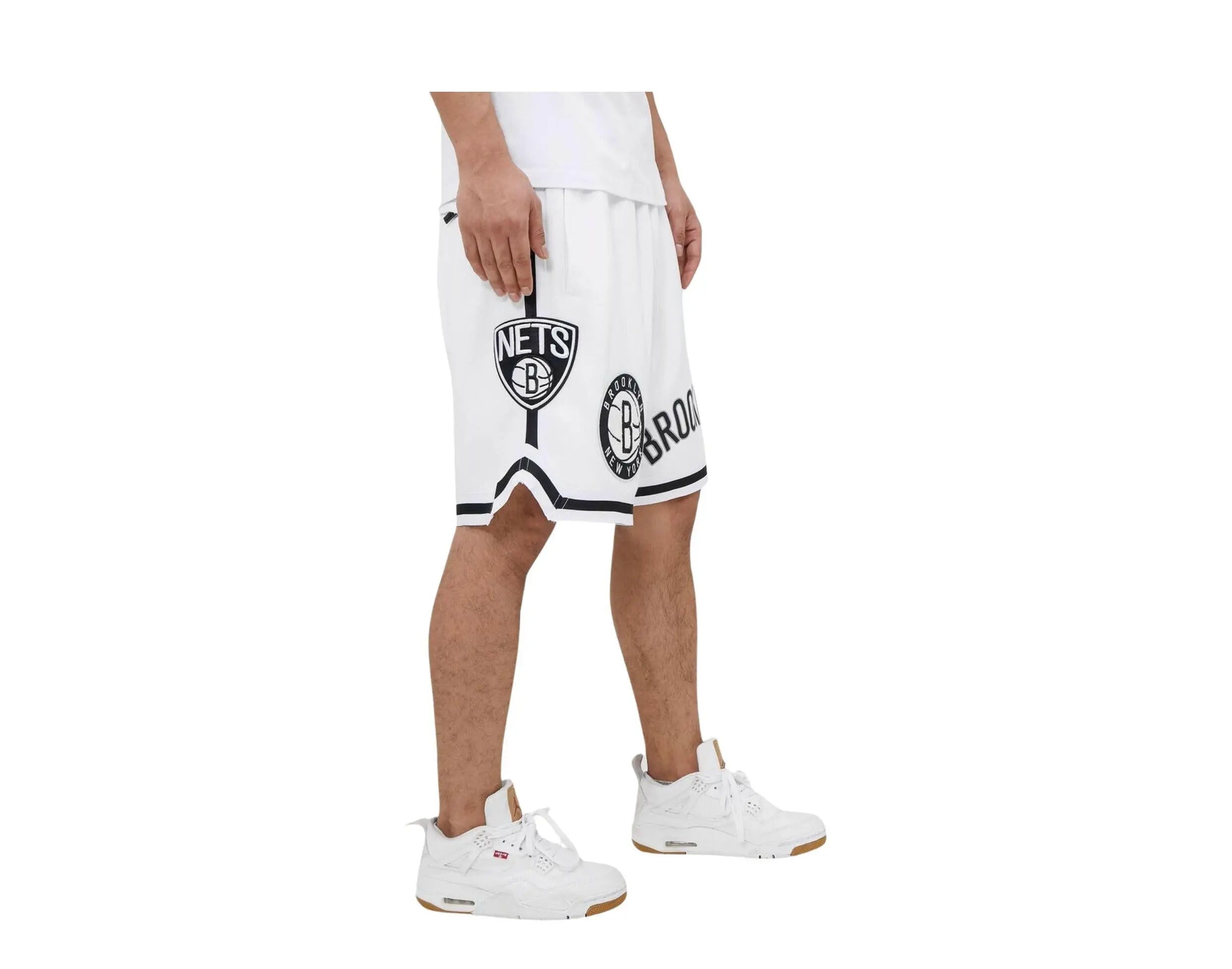 Pro Standard Brooklyn Nets Pro Team Men Shorts White 3