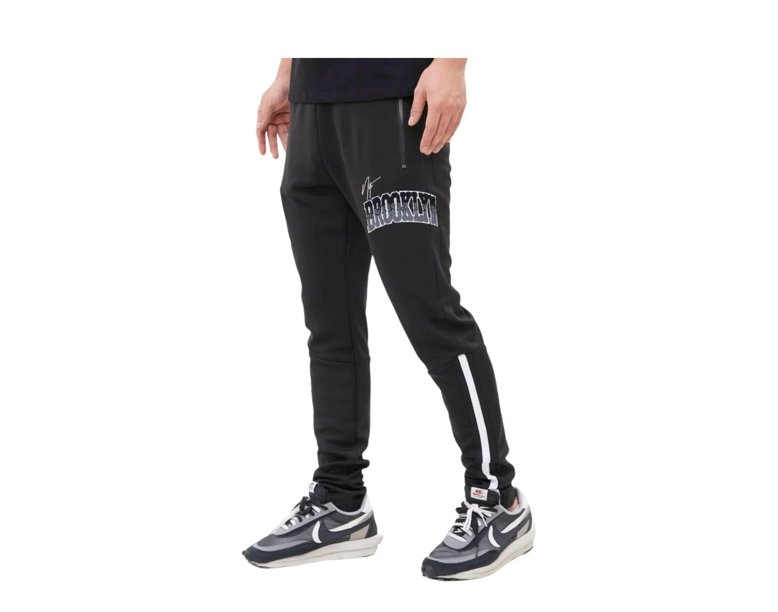 Pro Standard Brooklyn Nets Home Town Men Track Pants Black 2
