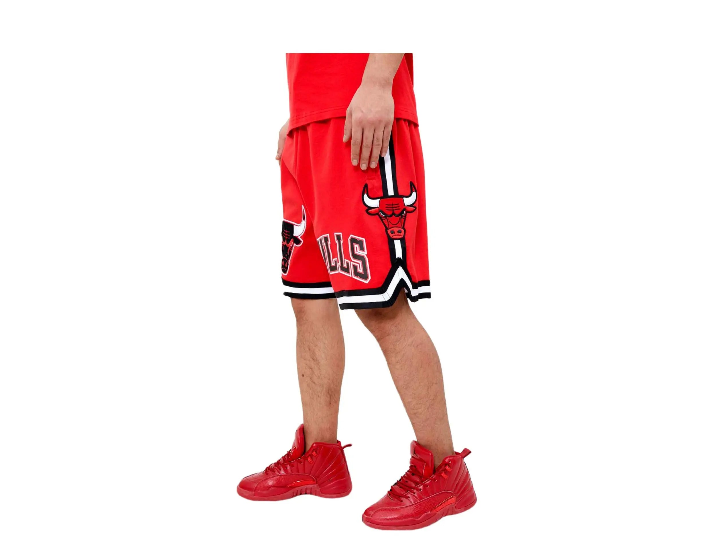 Pro Standard Chicago Bulls Classic Chenille Men Shorts Red 2