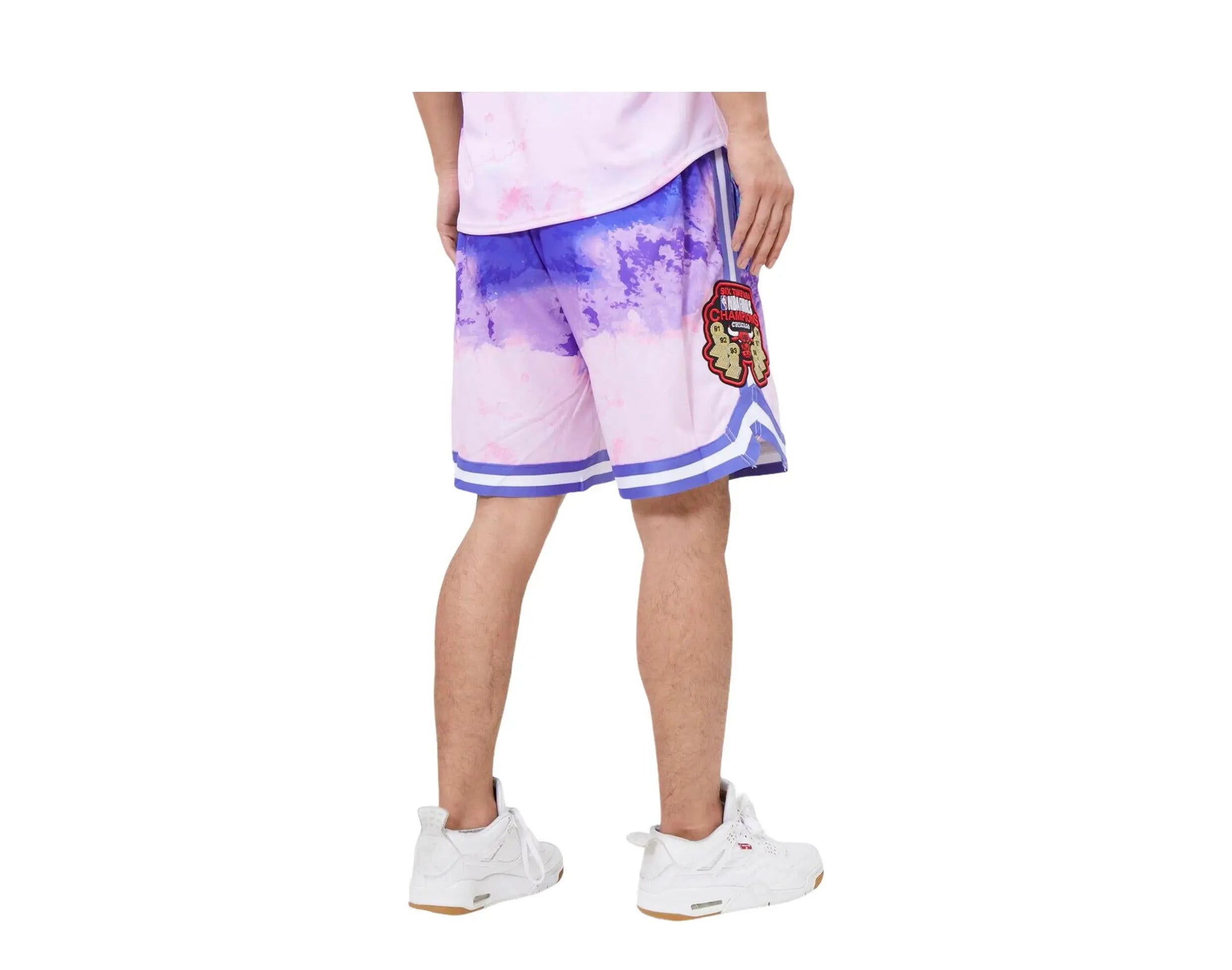 Pro Standard Chicago Bulls Pro Team Pink Dye Men Shorts Pink Dye 4