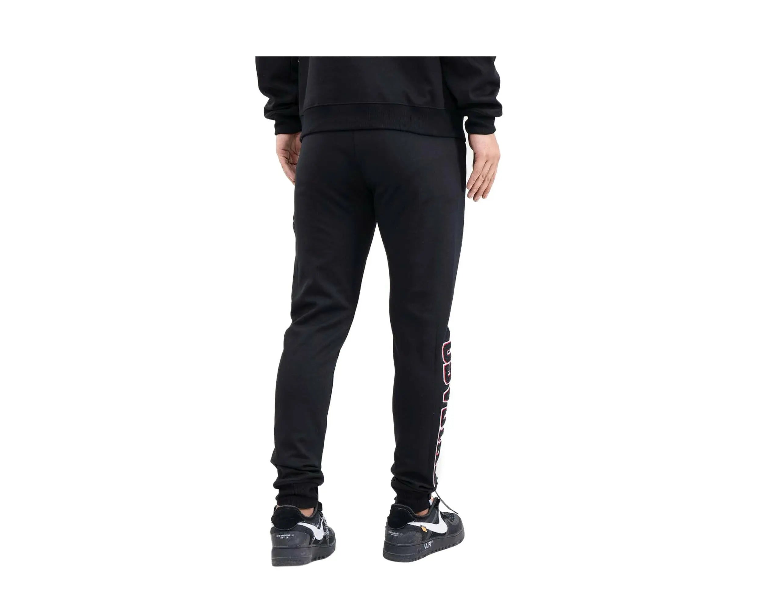 Pro Standard Chicago Bulls Logo Men Joggers Black/Red 4