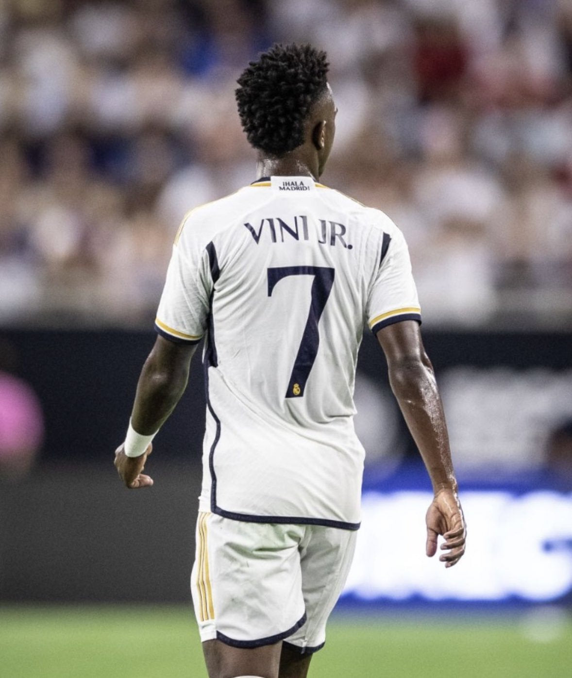 Vini Jr Kids Jersey White/Gold Real Madrid Youth and Toddler Sizes 2