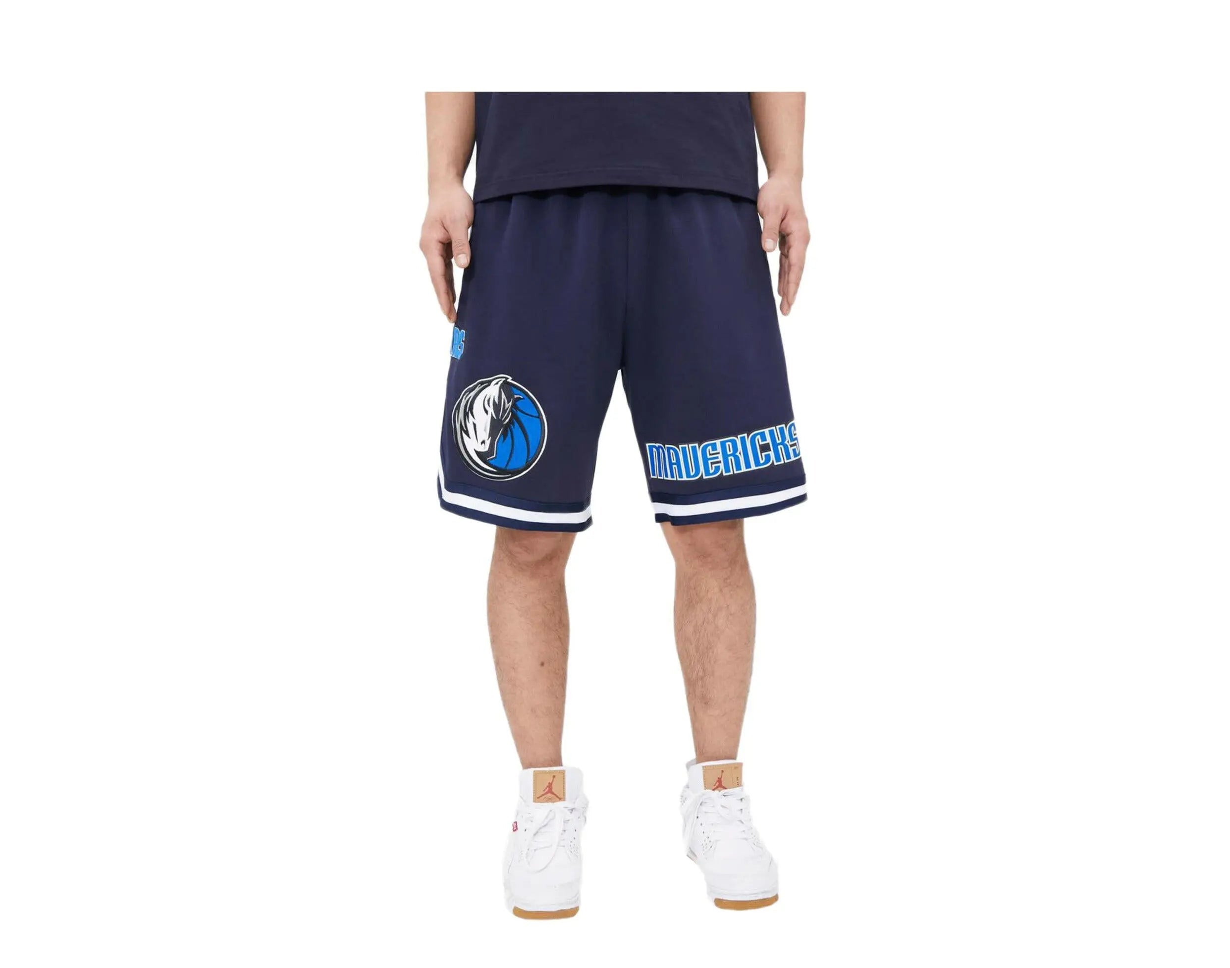 Pro Standard Dallas Mavericks Pro Team Men Jogger Shorts Midnight Navy 1