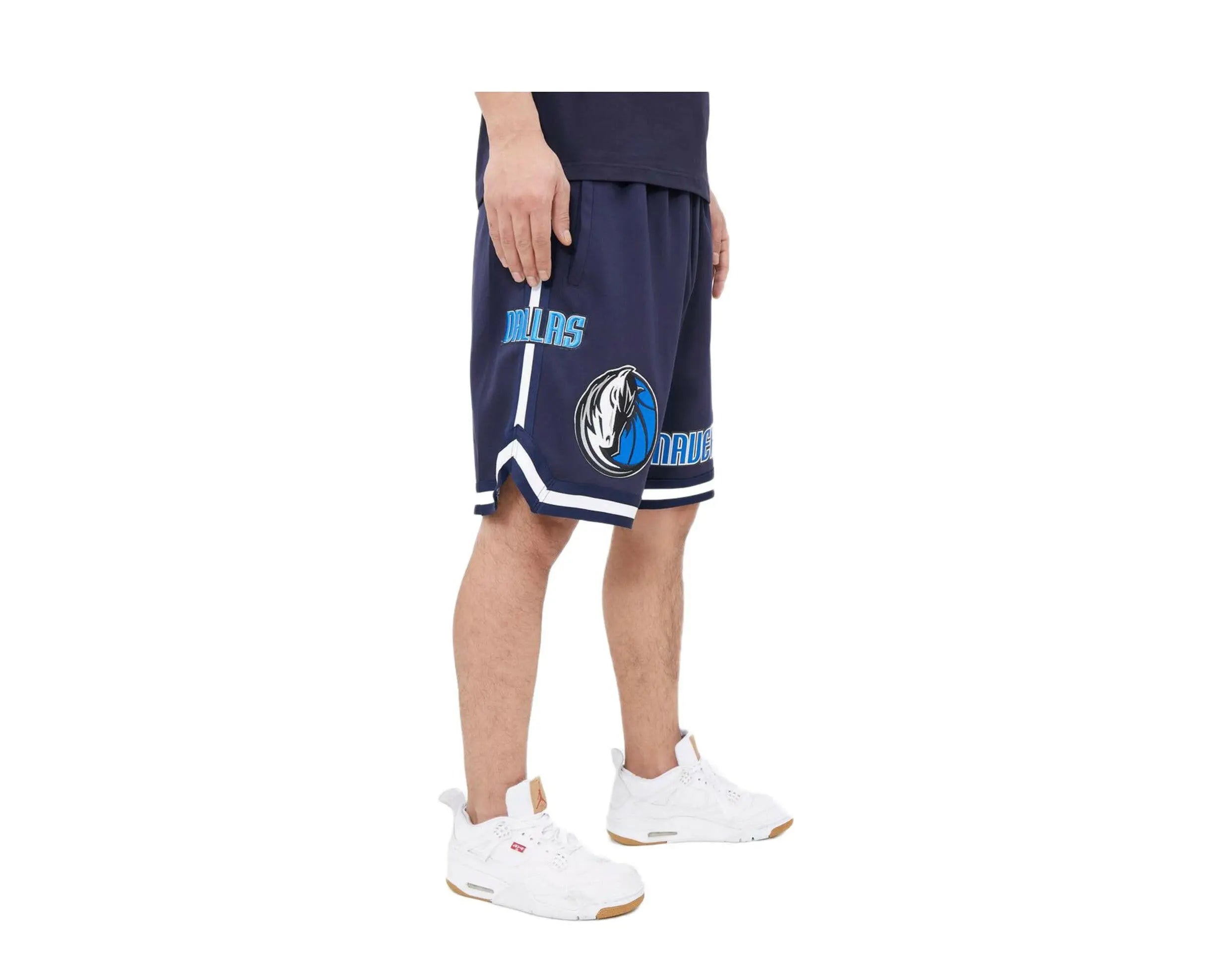 Pro Standard Dallas Mavericks Pro Team Men Jogger Shorts Midnight Navy 3
