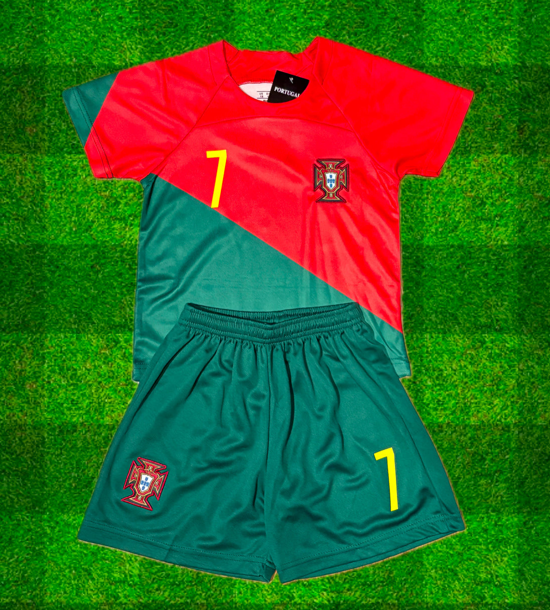 Kids Cristiano Ronaldo Portugal Soccer Jersey Home Toddler & Youth Sizes 2