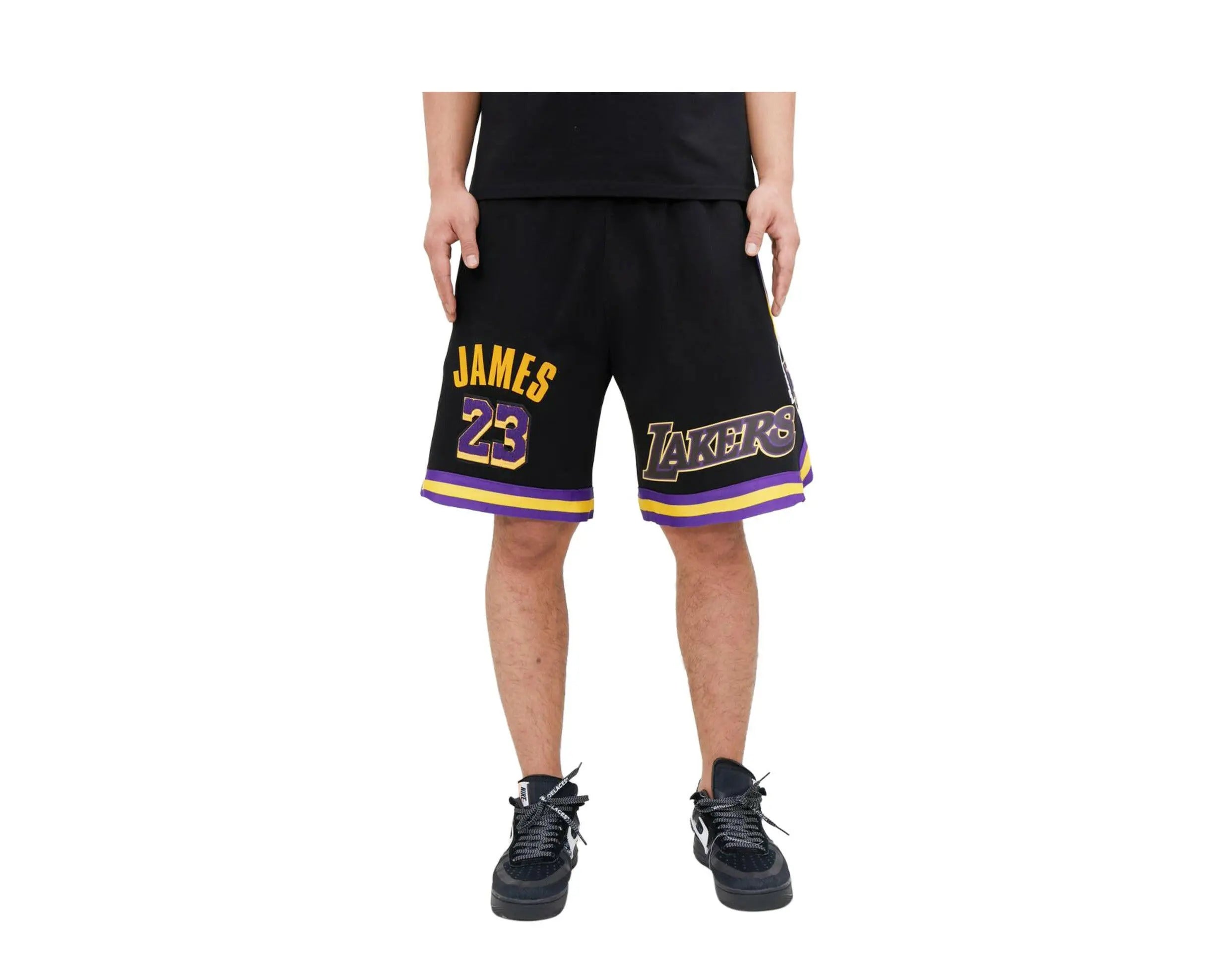 Pro Standard Los Angeles Lakers Lebron James Pro Team Men Shorts Black 1