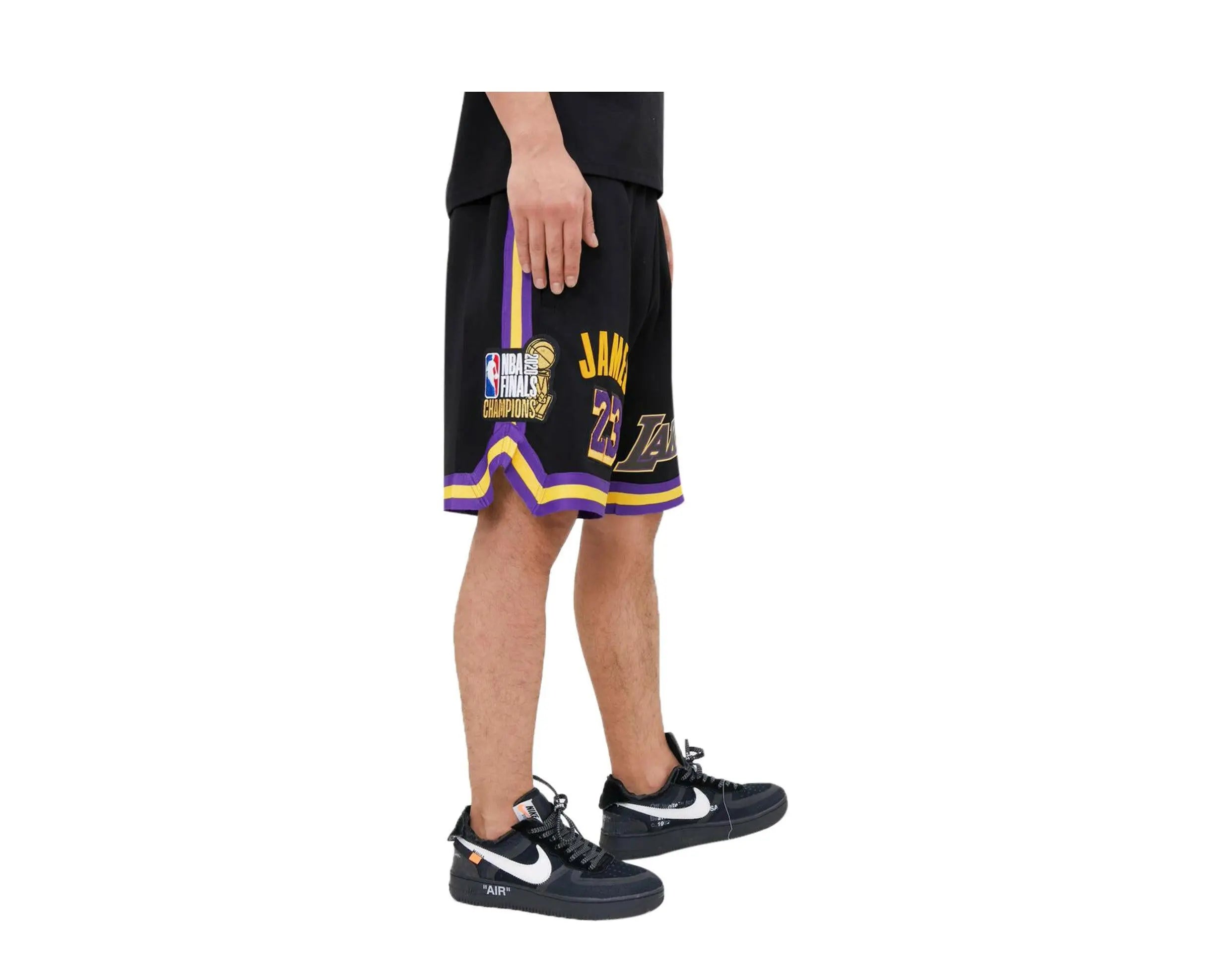 Pro Standard Los Angeles Lakers Lebron James Pro Team Men Shorts Black 3