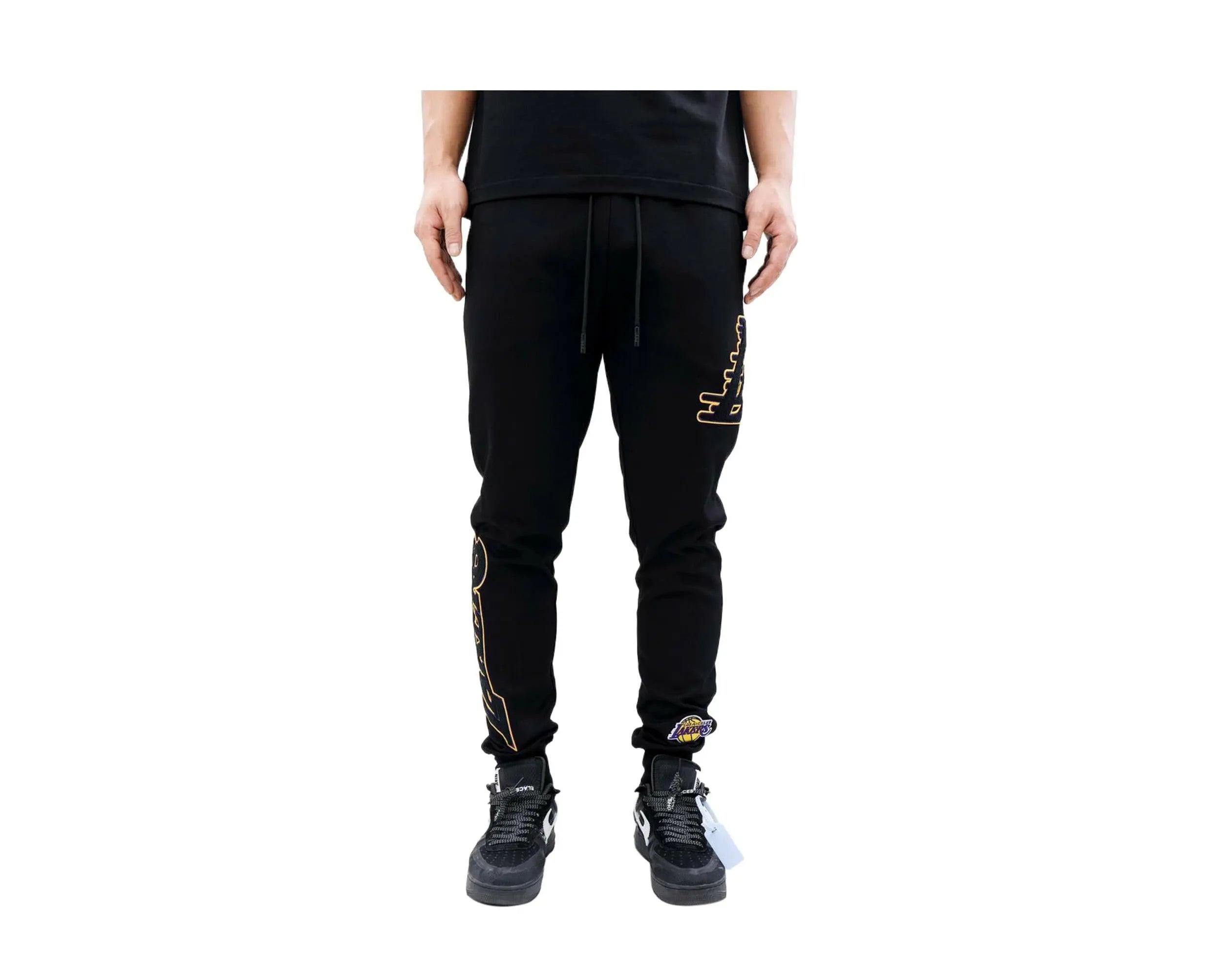 Pro Standard NBA Los Angeles Lakers Blended Men Jogger Pants Black 1
