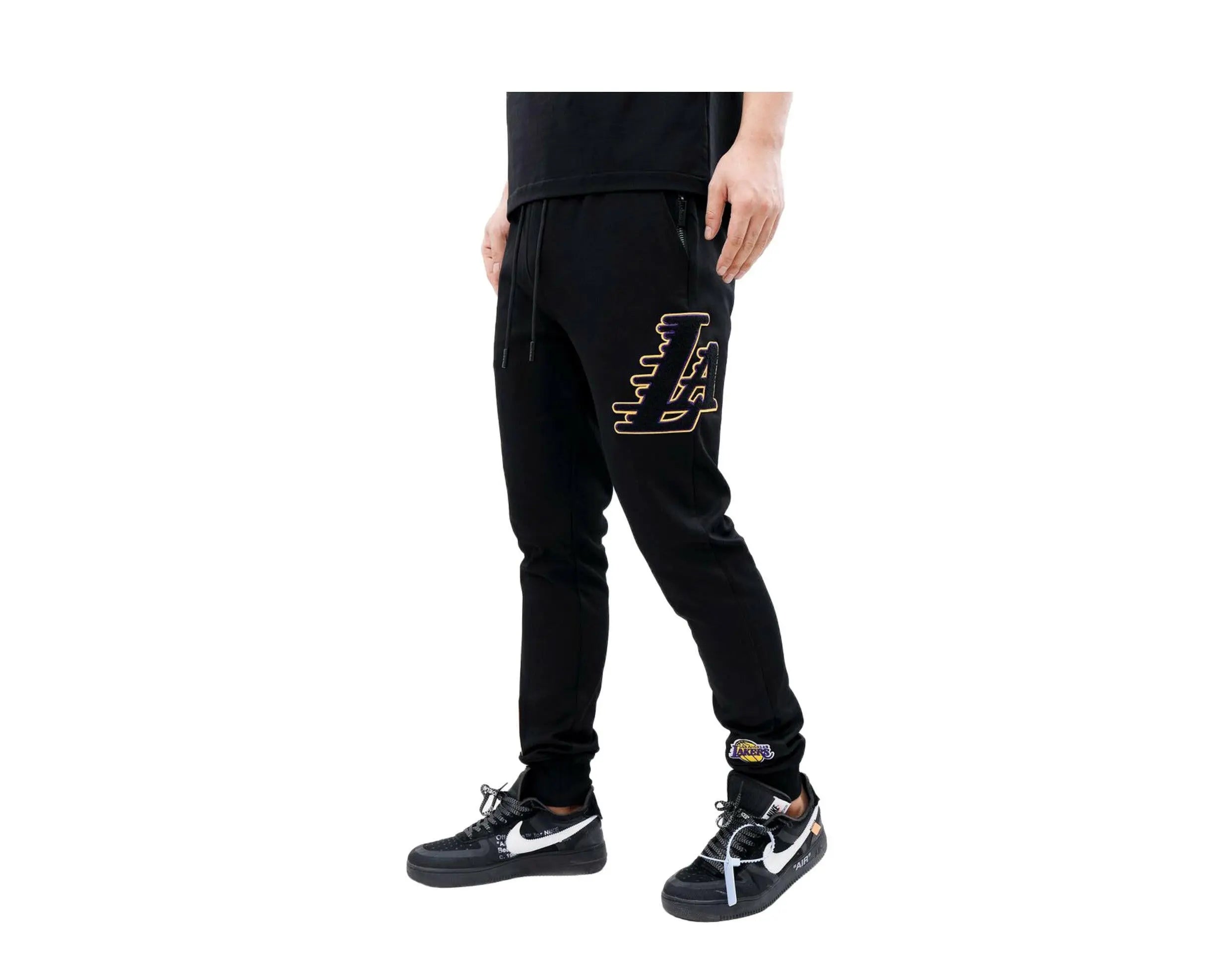Pro Standard NBA Los Angeles Lakers Blended Men Jogger Pants Black 2