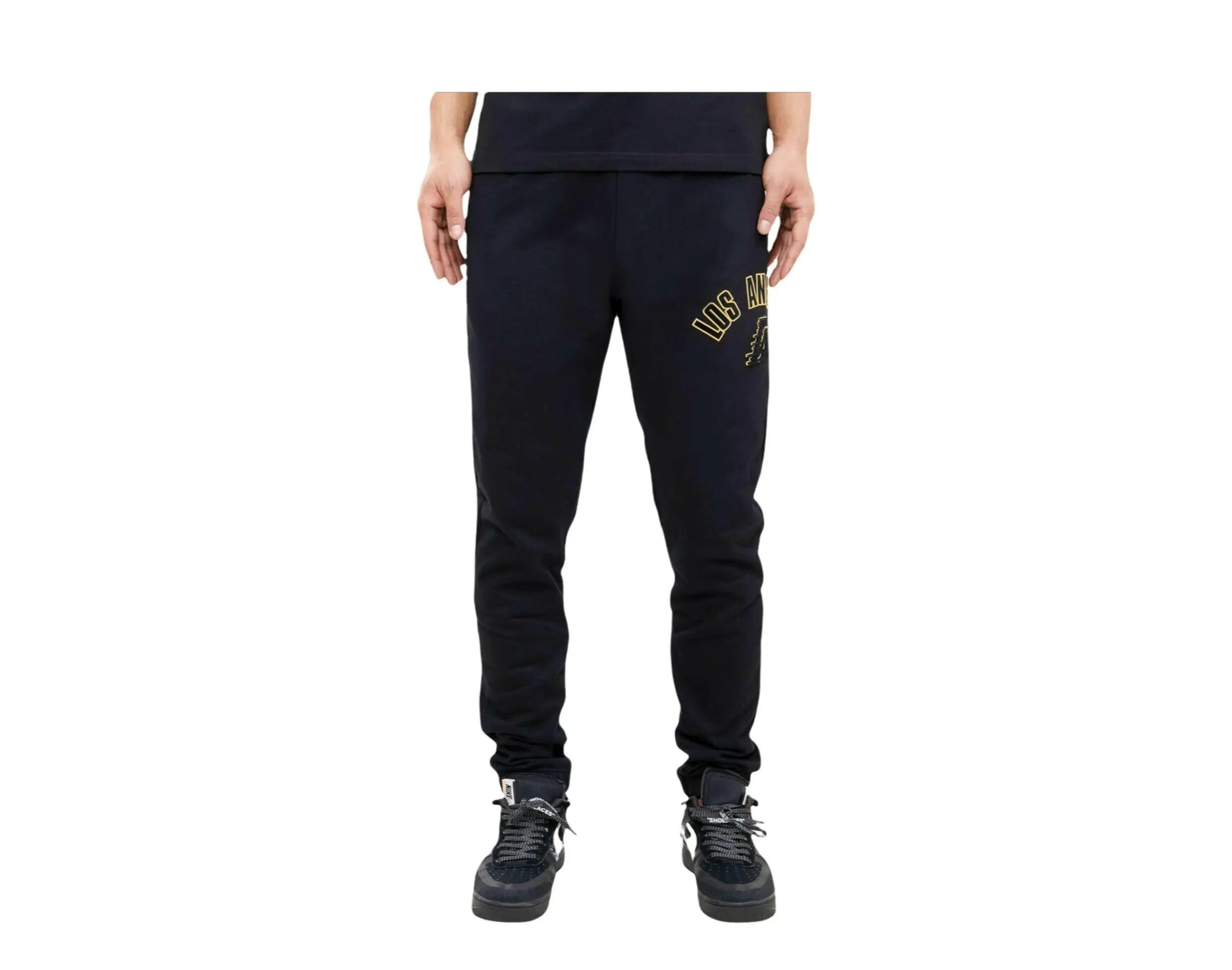 Pro Standard NBA Los Angeles Lakers Stacked Logo Men Sweatpants Black 1