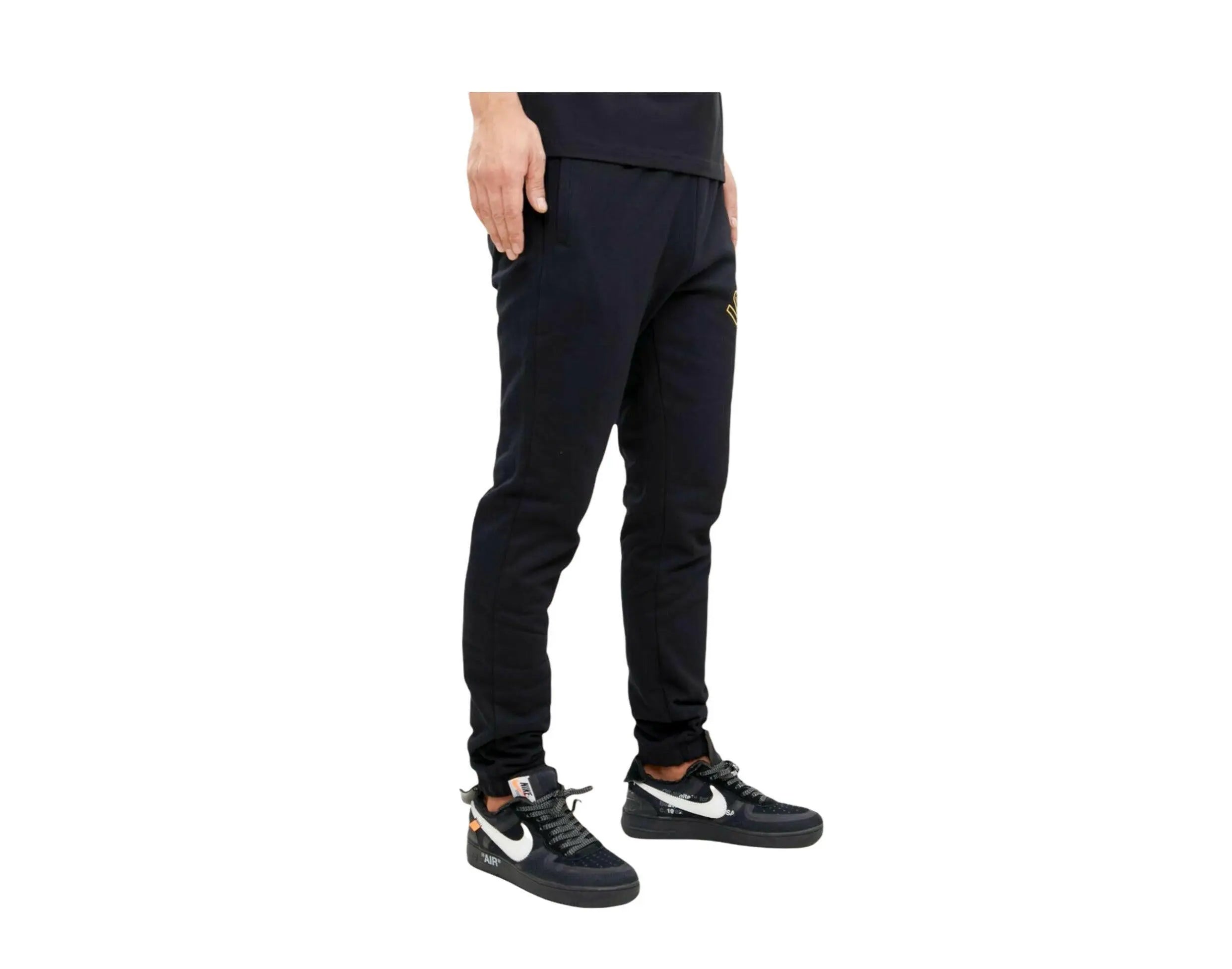 Pro Standard NBA Los Angeles Lakers Stacked Logo Men Sweatpants Black 3