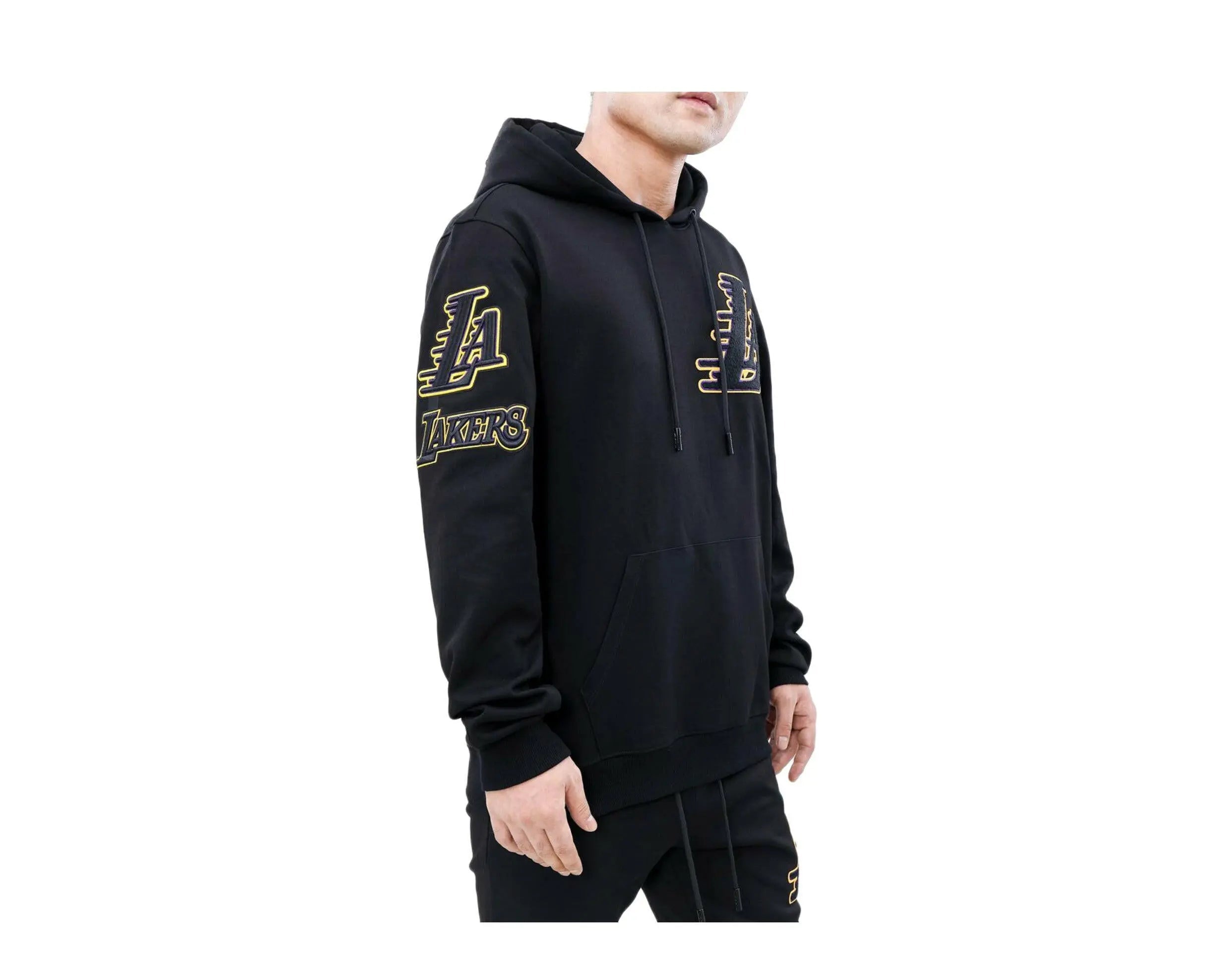 Pro Standard Los Angeles Lakers Logo Men Hoodie Black 3