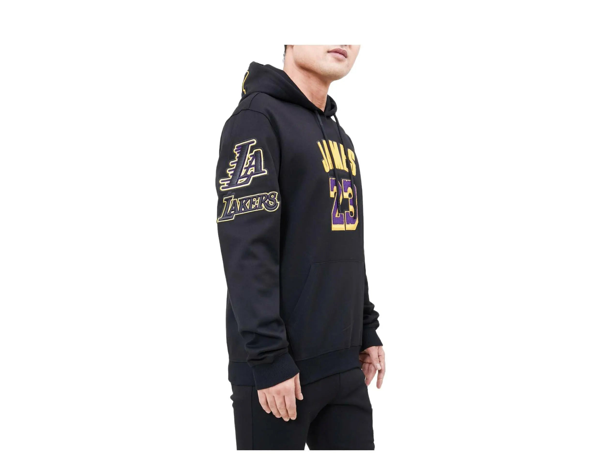 Pro Standard Los Angeles Lakers Lebron James Pro Team Men Hoodie Black 2