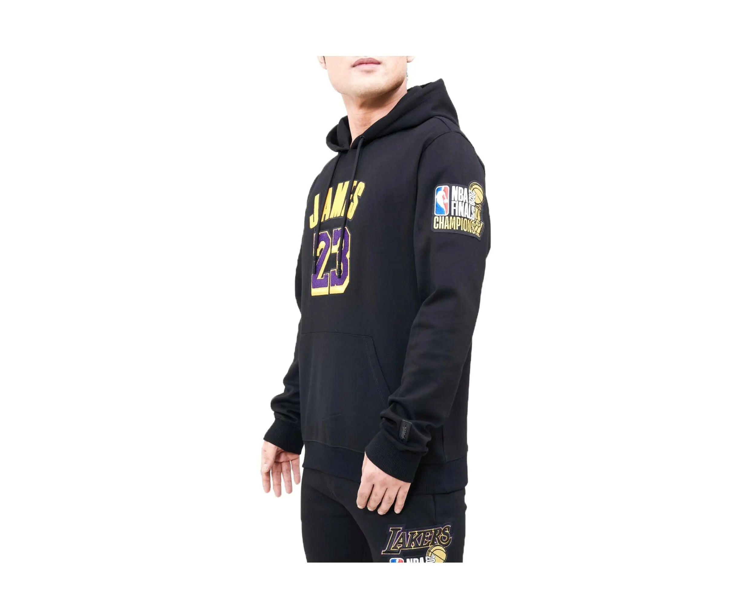 Pro Standard Los Angeles Lakers Lebron James Pro Team Men Hoodie Black 3