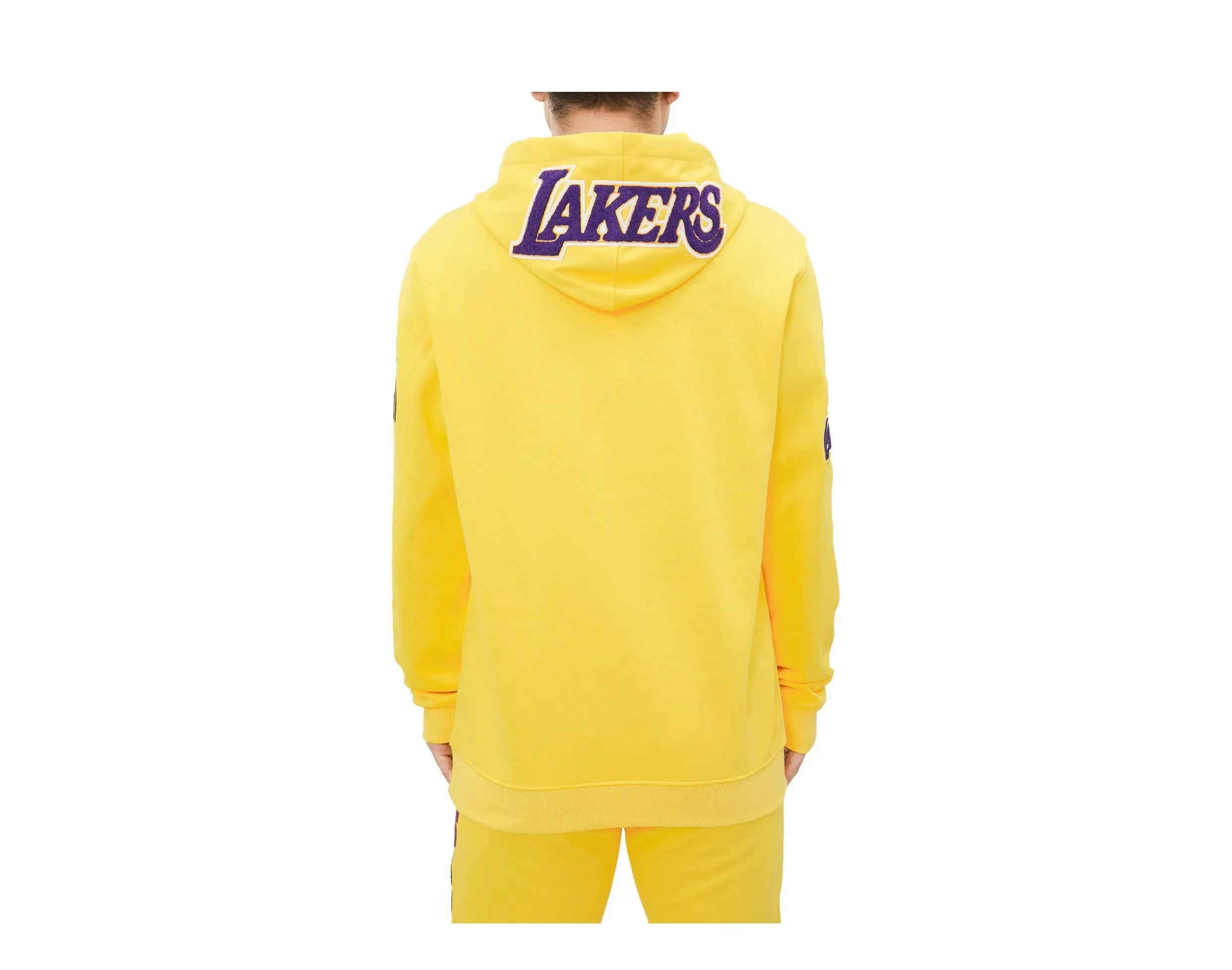 Pro Standard Los Angeles Lakers Lebron James Pro Team Men Hoodie Yellow 4