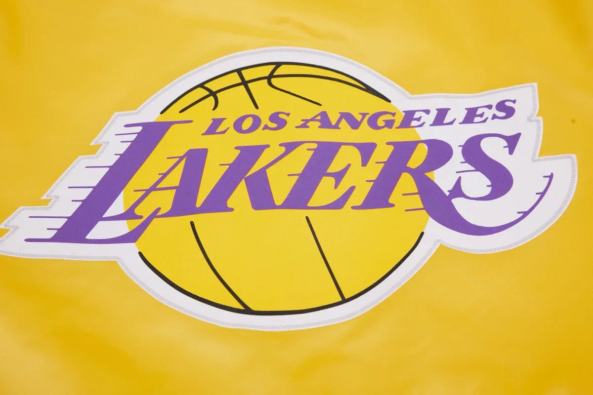 Pro Standard LA Lakers Big Logo Satin Jacket - Gold 9