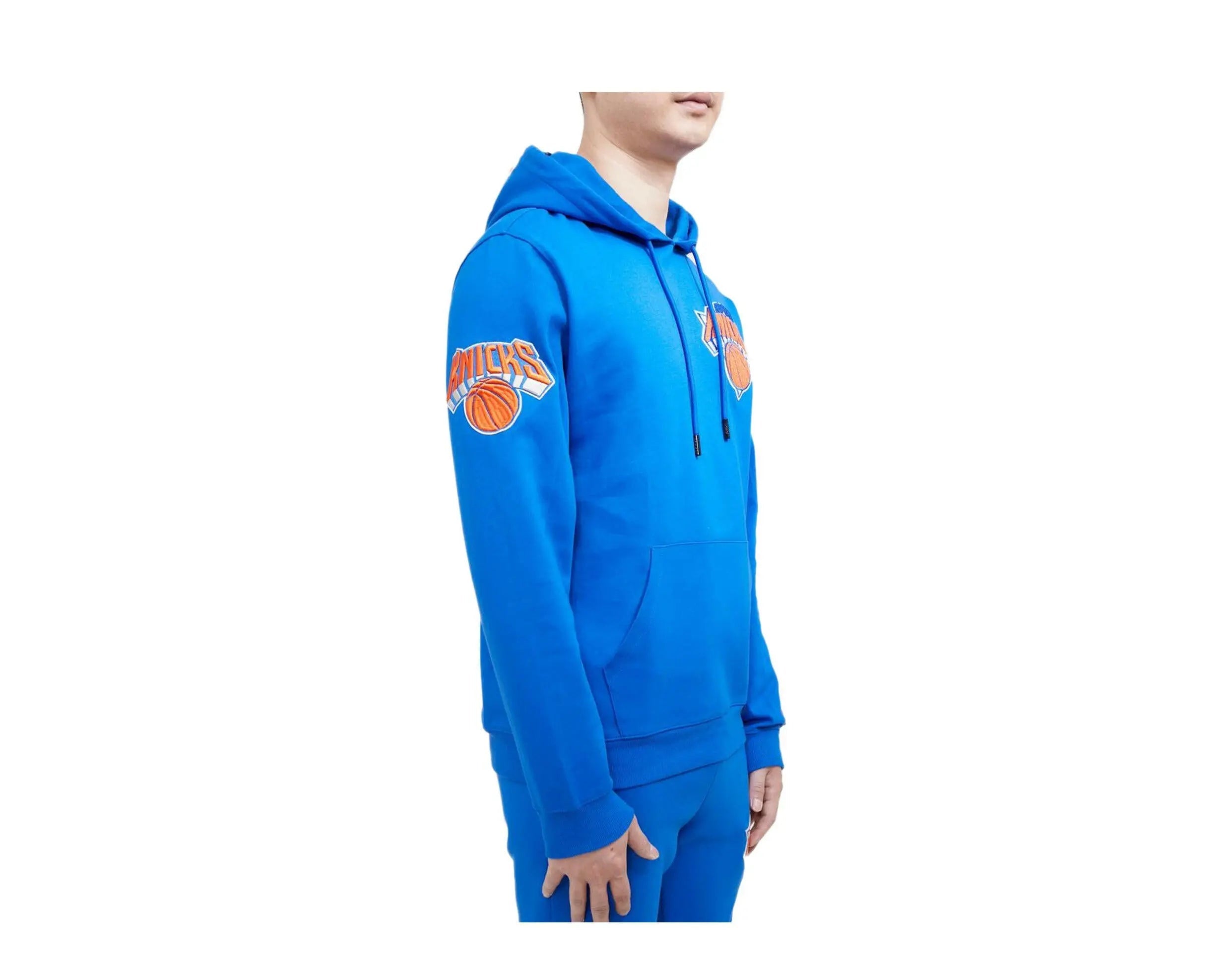 Pro Standard New York Knicks Classic Chenille Men Hoodie Royal Blue 3