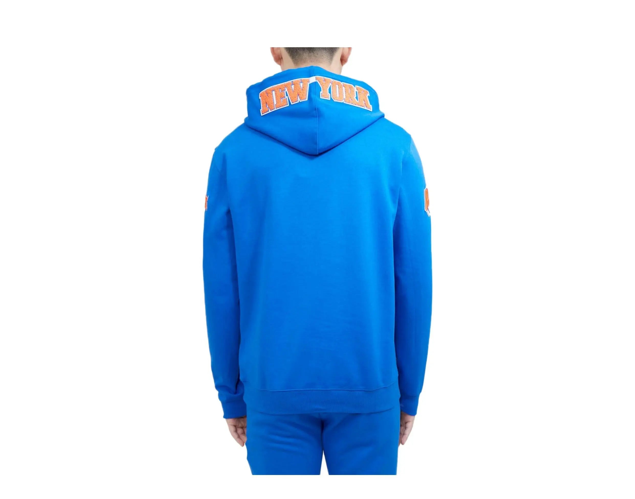 Pro Standard New York Knicks Classic Chenille Men Hoodie Royal Blue 4