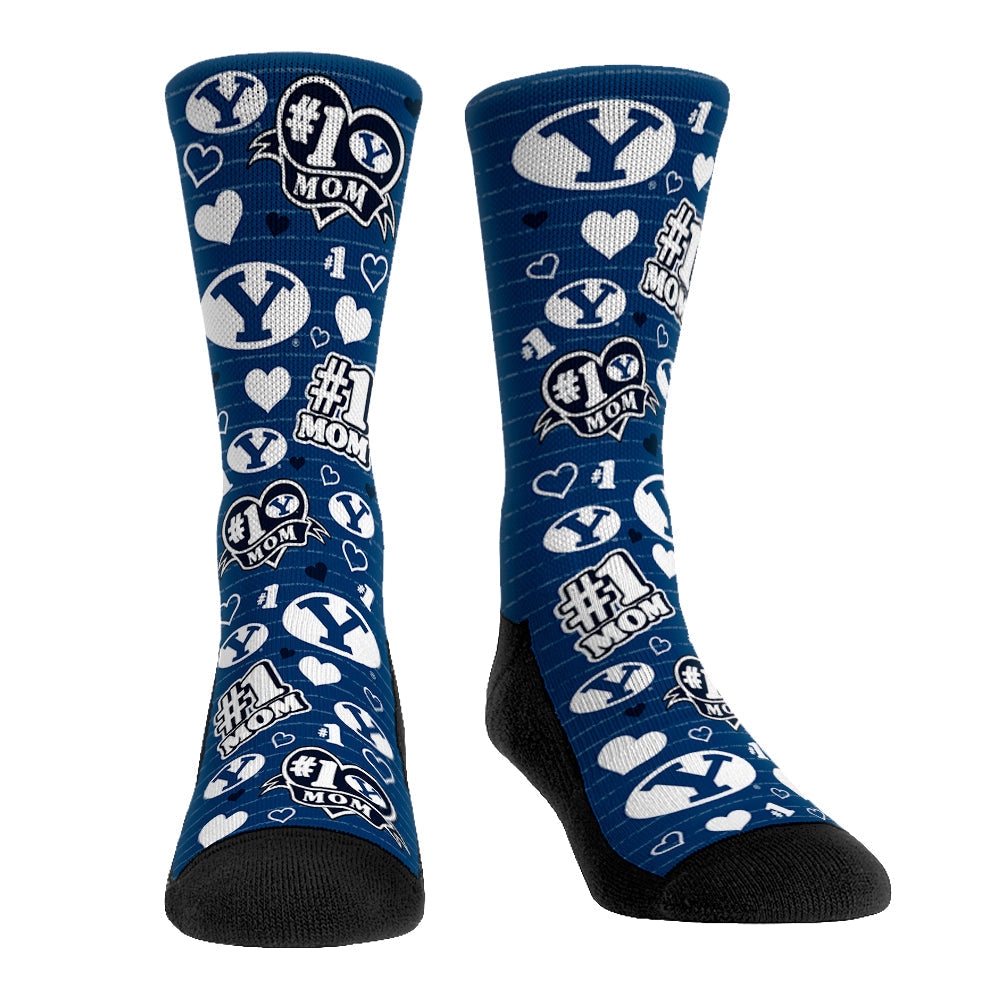 BYU Cougars - #1 Mom | Rock 'Em Socks