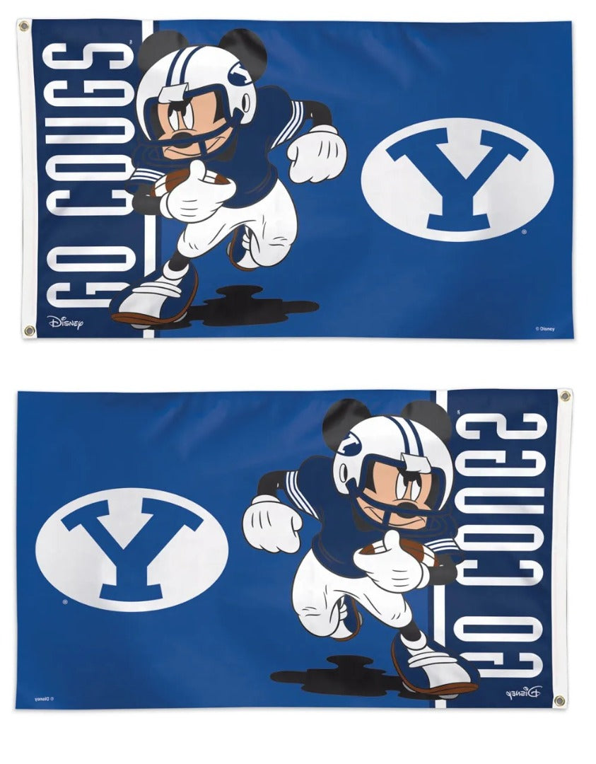 BYU Cougars Flag 3x5 Mickey Mouse Disney Football