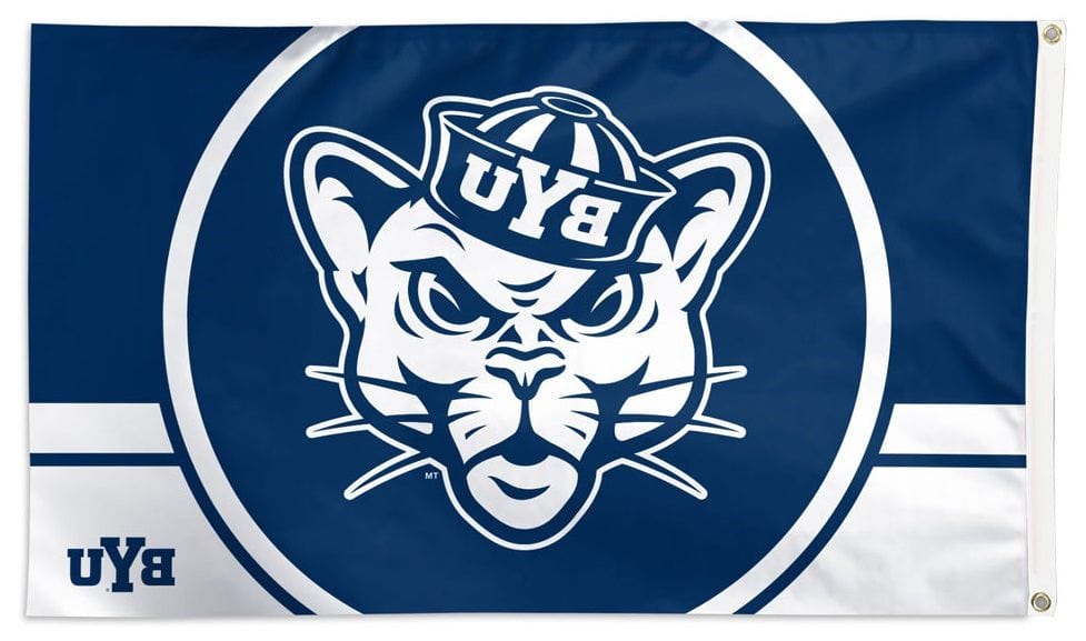 BYU Flag 3x5 Throwback Logo Brigham Young