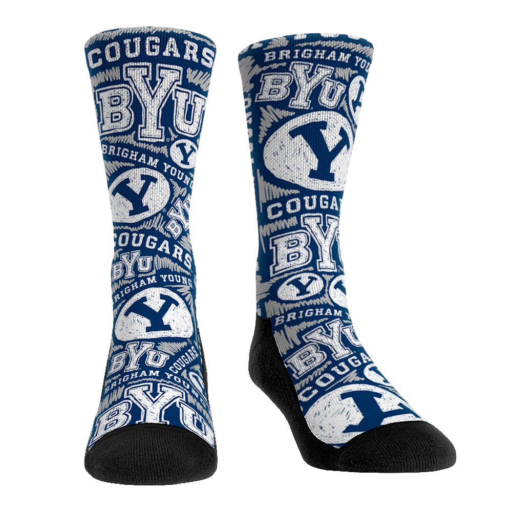 BYU Cougars - Logo Sketch | Rock 'Em Socks
