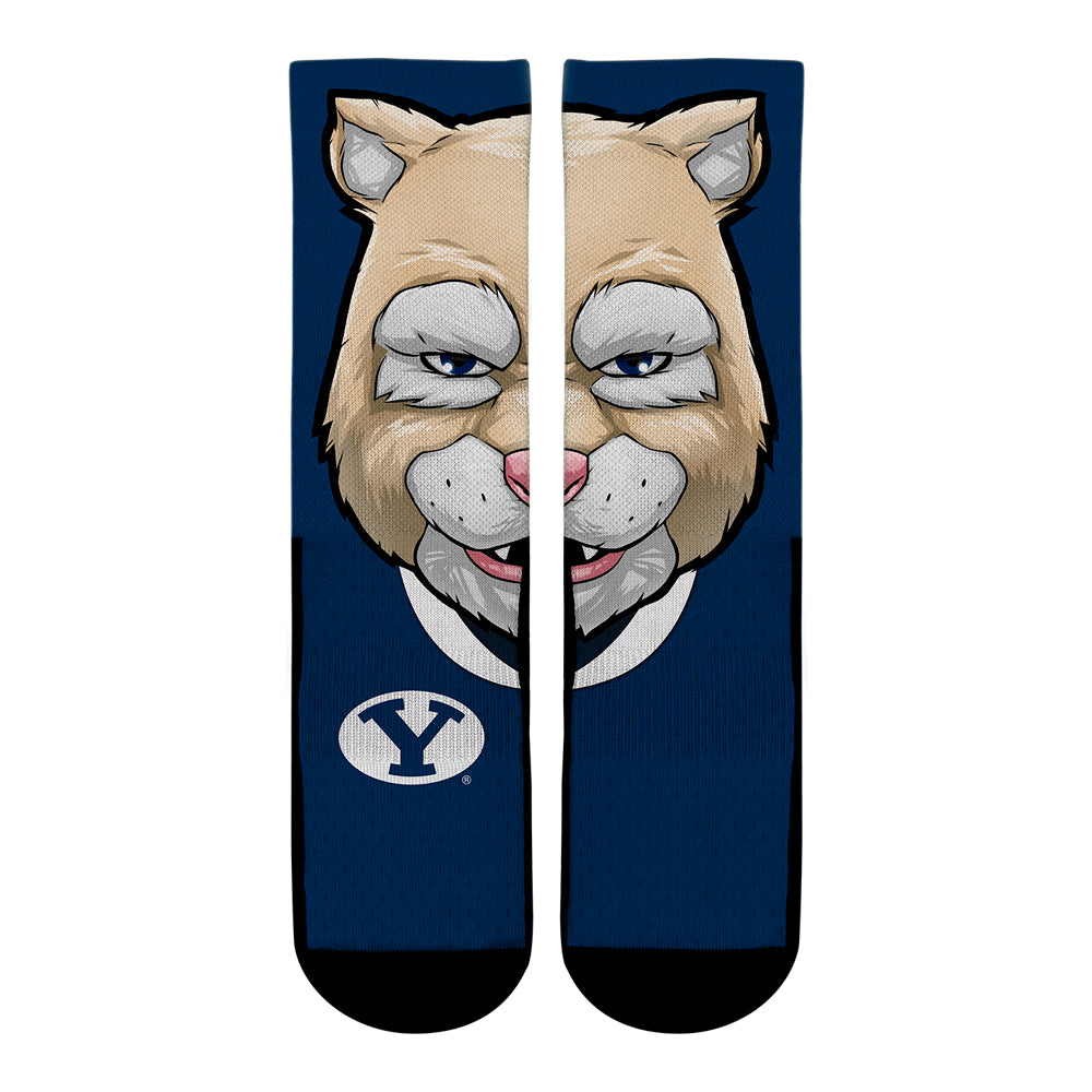 BYU Cougars - Cosmo Mascot | Rock 'Em Socks