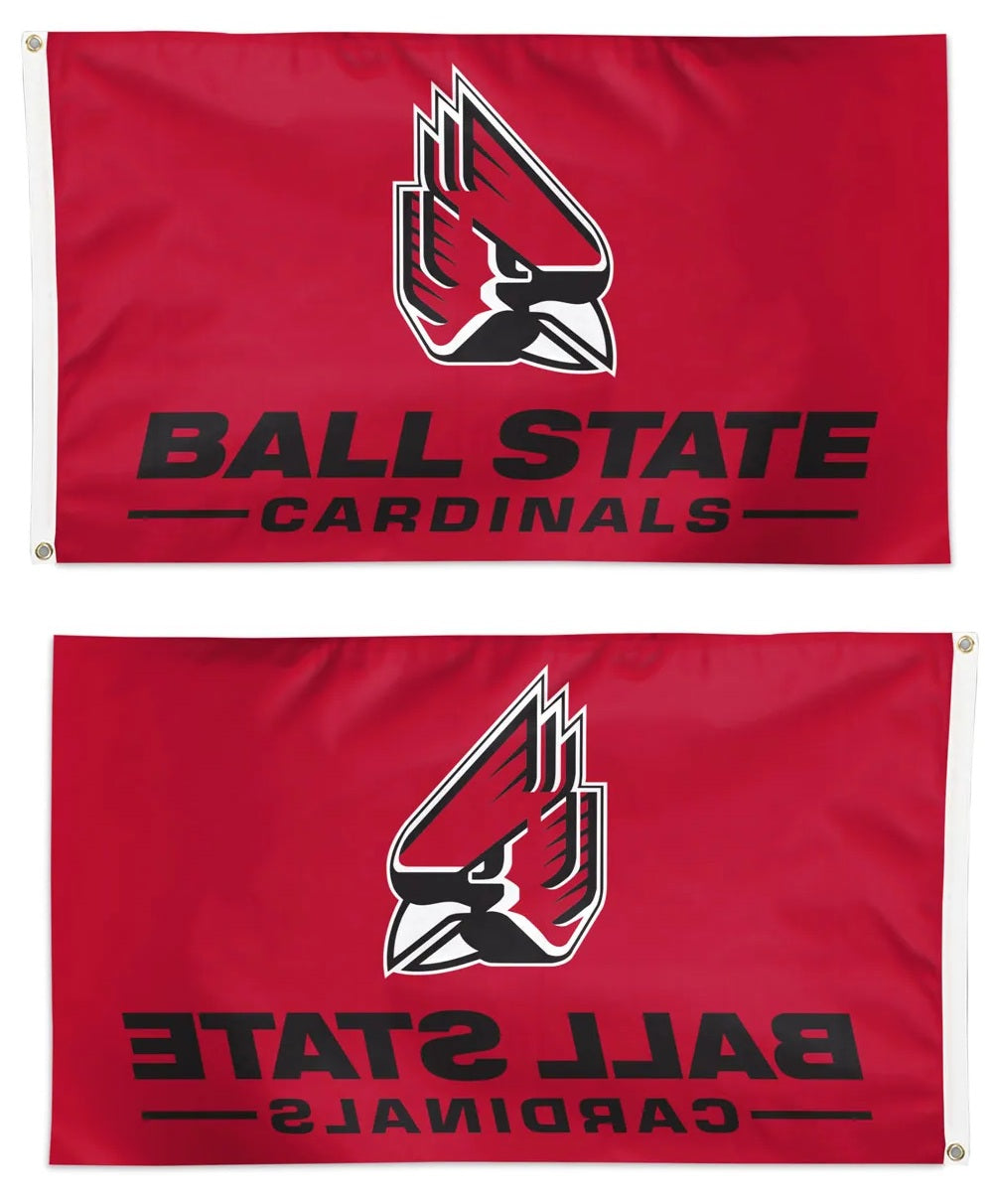 Ball State Cardinals 3x5 Red Flag