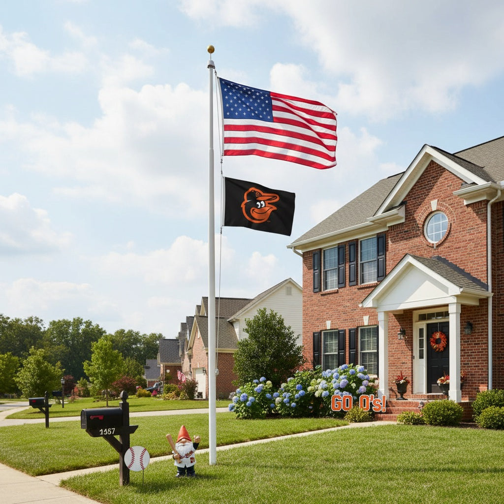 Baltimore Orioles Flag 2x3 Logo 2 Sided