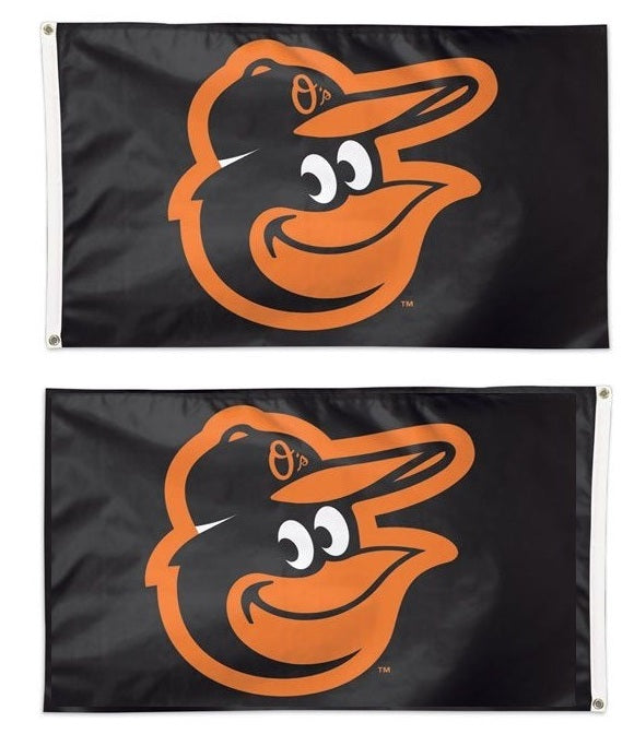 Baltimore Orioles Flag 3x5 Black 2 Sided