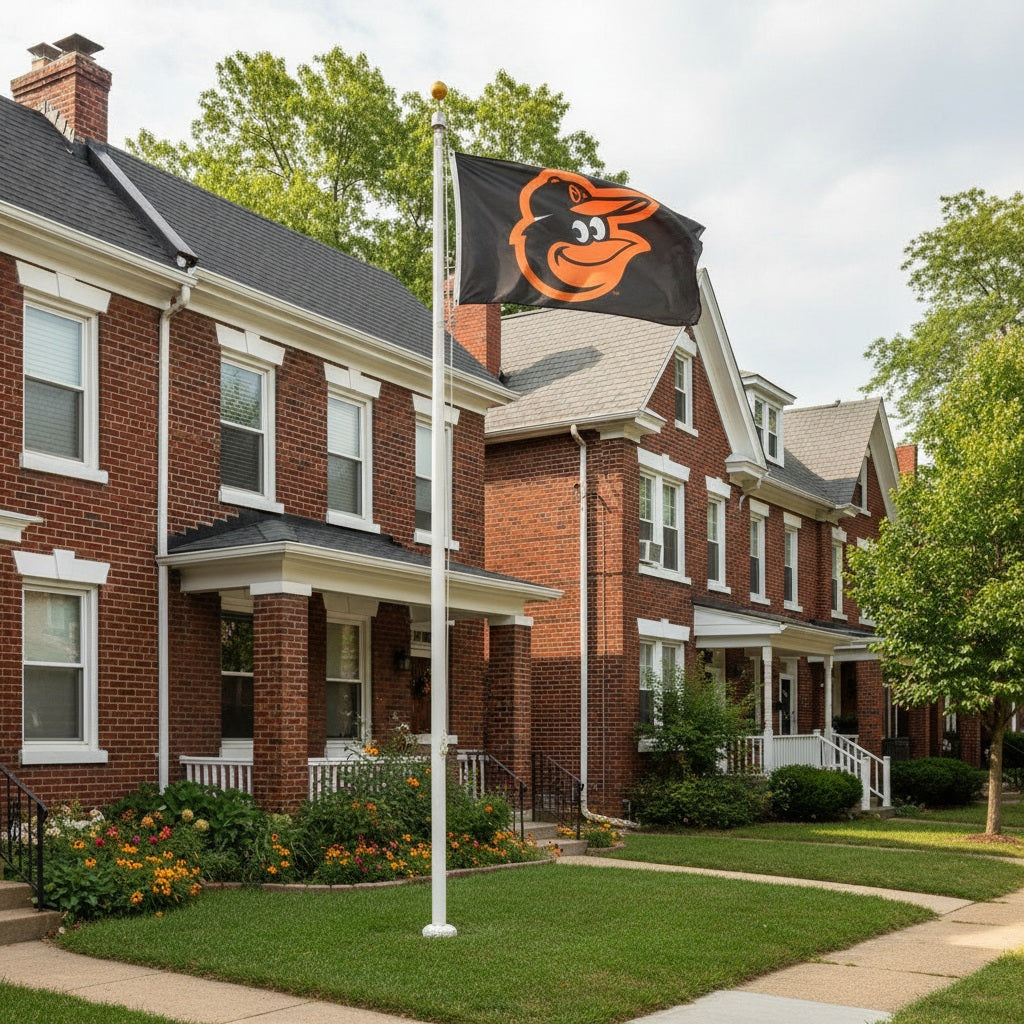 Baltimore Orioles Flag 3x5 Black 2 Sided