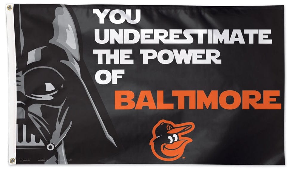 Baltimore Orioles Flag 3x5 Darth Vader Underestimate 1