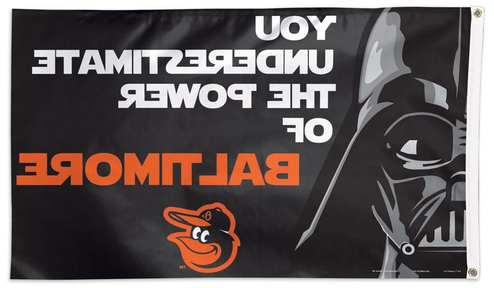 Baltimore Orioles Flag 3x5 Darth Vader Underestimate 2