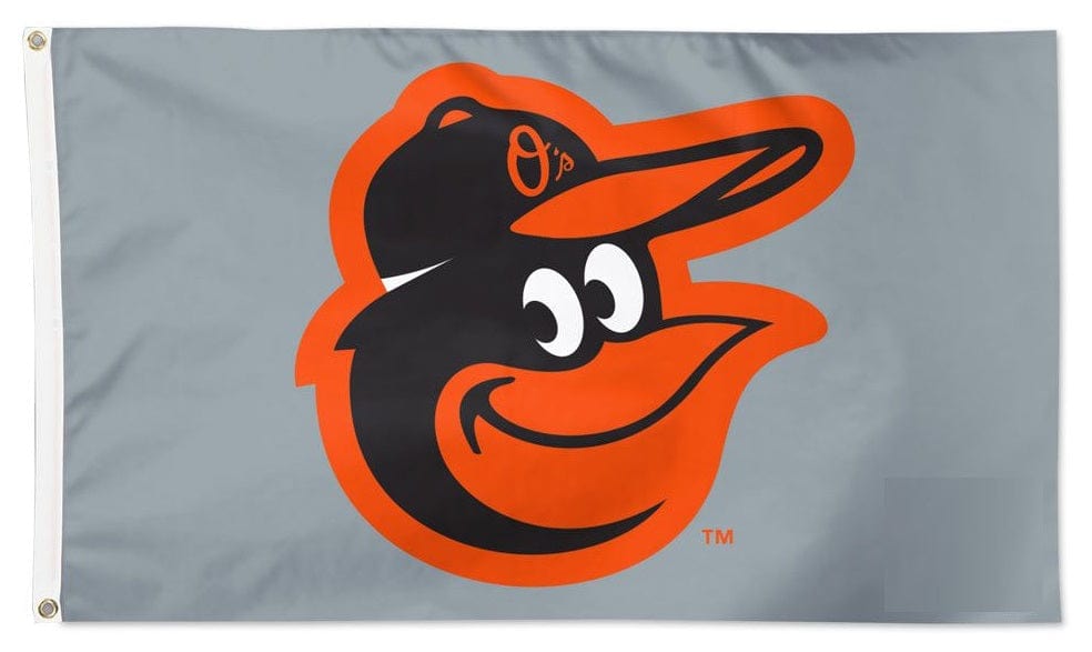 Baltimore Orioles Flag 3x5 Grey 2 Sided